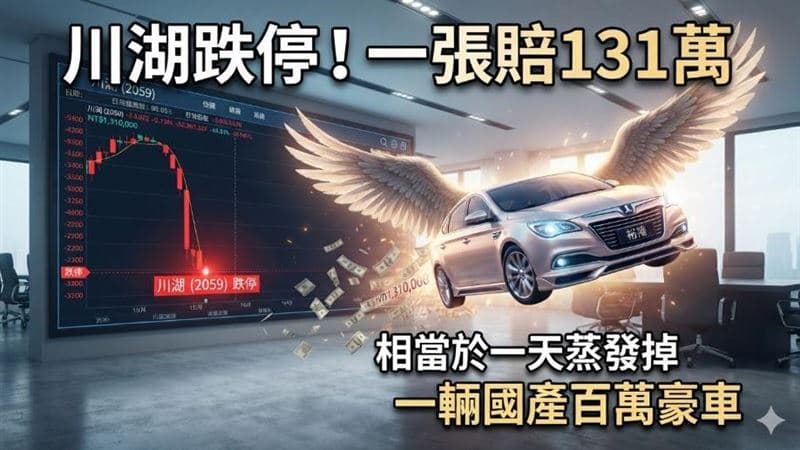 一張賠131萬！川湖爆賺仍跌停 專家揭真相