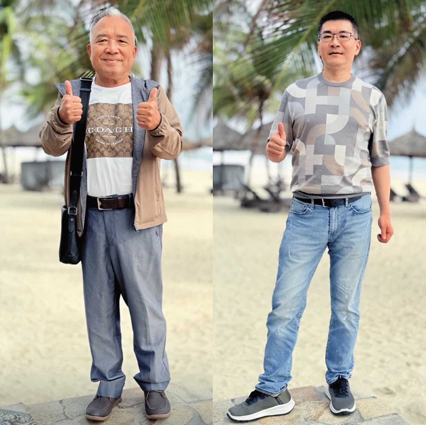 趙建銘(右)與出獄後與獄友蔡秉雄(左)持續往來,還一同出國旅行,卻未與妻兒出國。