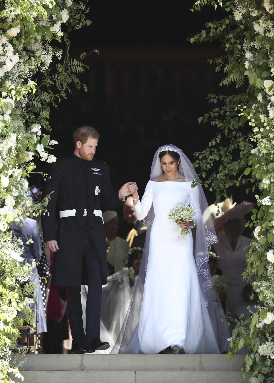 哈利與梅根2018年舉行世紀婚禮,全球矚目。(翻攝The Royal Family臉書)