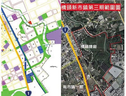 橋頭新市鎮第三期開發案,存在破壞古蹟、衝擊生態等疑慮。(莊傑任提供)