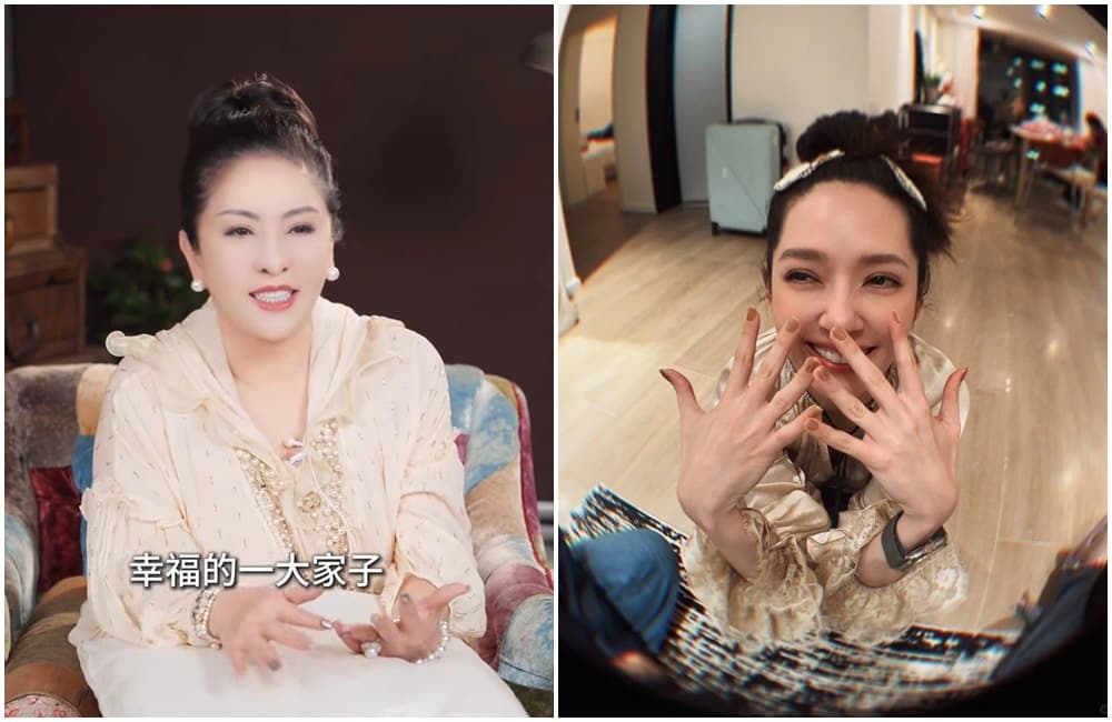郭碧婷的近照（右）被指很像婆婆向太（左）。（翻攝小紅書）