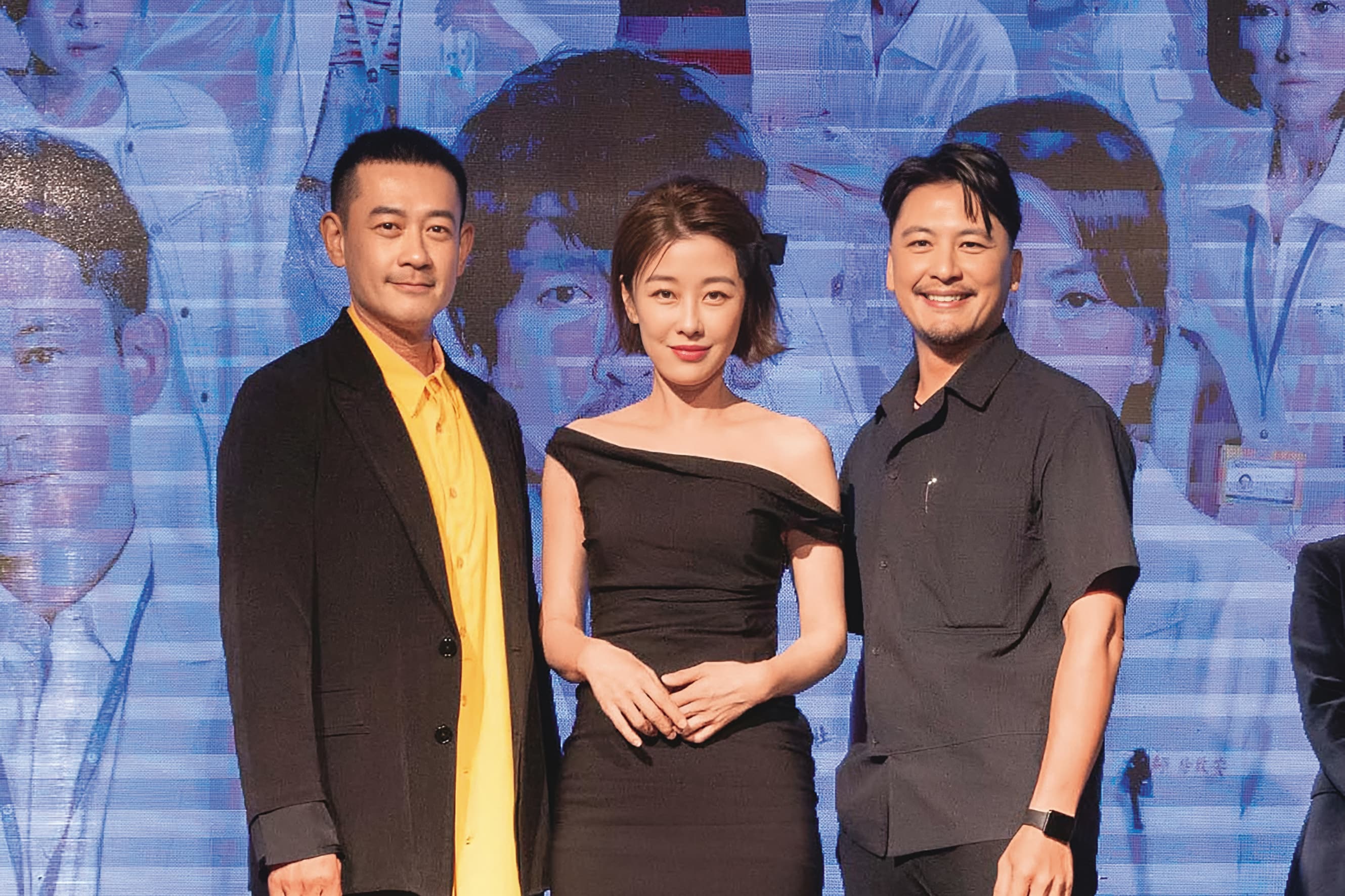 Duncan（右）近年出現在螢光幕的時間變少，圖為《生命捕手》劇宣，他與李維維（中）、  柯叔元（左）同台。（翻攝自生命捕手臉書）