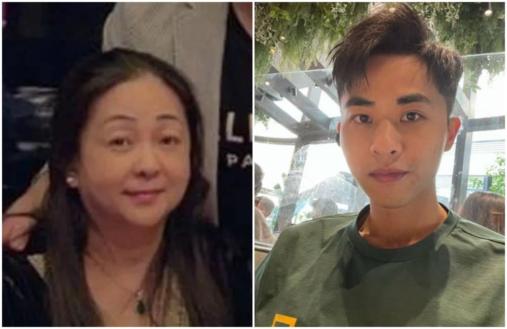 李瑞香（左）誤導警方辦案，協助兒子鄺港智（右）躲避追查。（網路照片）